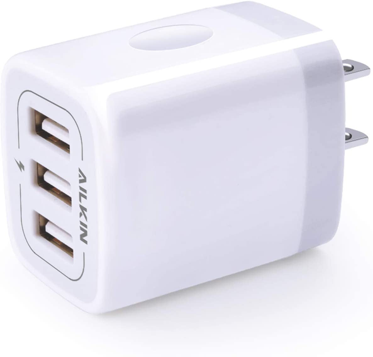 USB Charger Cube Wall Charger Plug 3.1A 3 Muti Port USB Adapter Plug