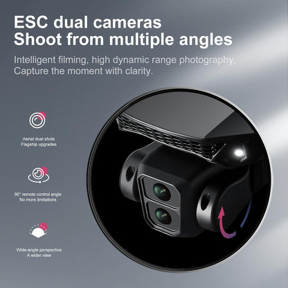 E88 PRO Drone, 4.91 Inches Screen Controller with SD Card, 2 Batteries.