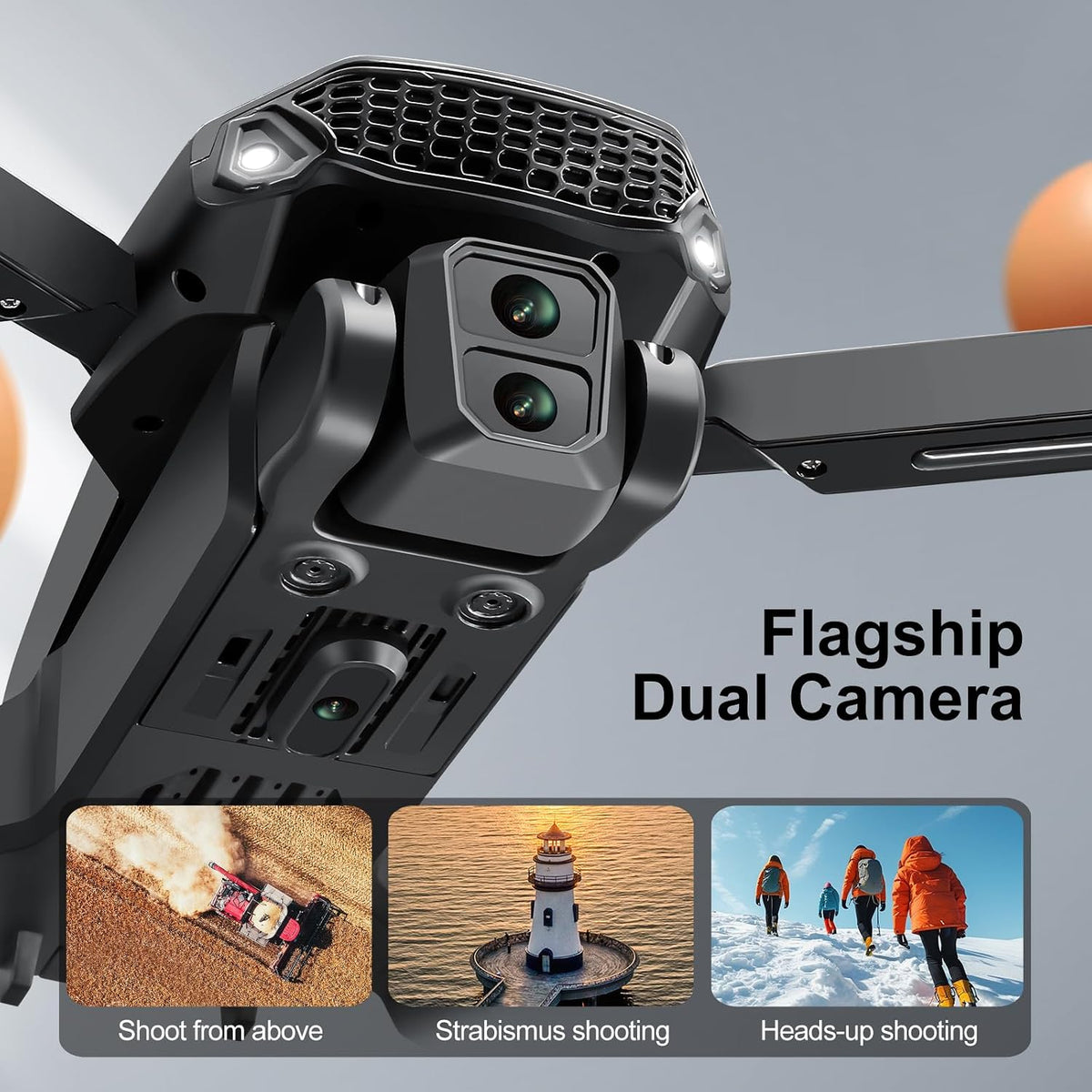 E88 PRO Drone, 4.91 Inches Screen Controller with SD Card, 2 Batteries.