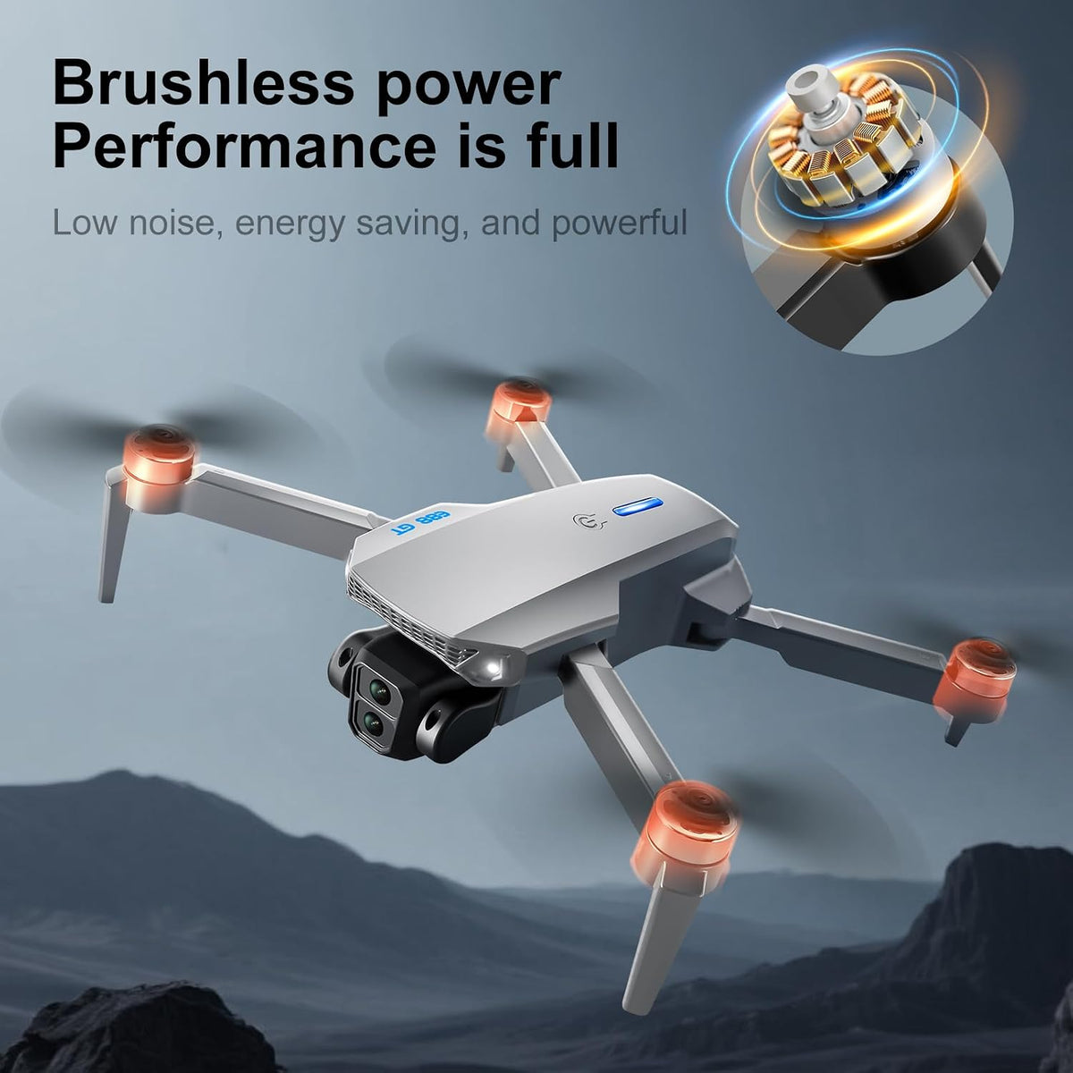 E88 PRO Drone, 4.91 Inches Screen Controller with SD Card, 2 Batteries.