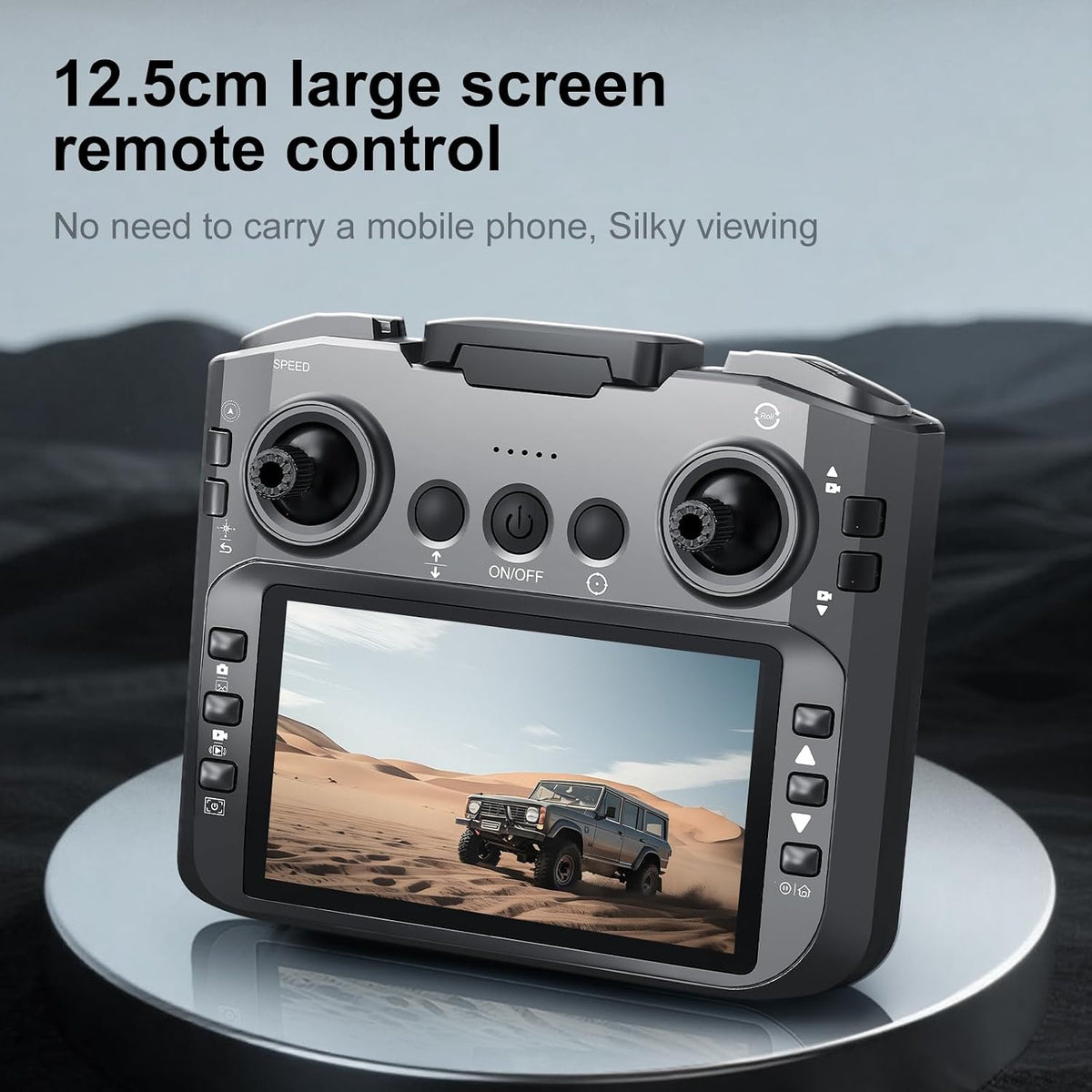 E88 PRO Drone, 4.91 Inches Screen Controller with SD Card, 2 Batteries.